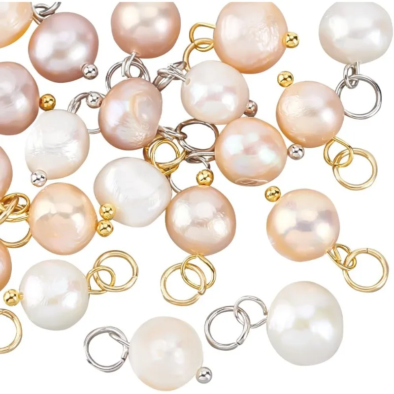 Подвеска из натурального жемчуга 20 шт. шармы жемчужные бусины кулон с петлей