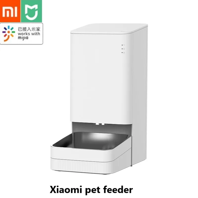 

Xiaomi Mijia Smart Pet Feeder Automatic Feeding Timing Design Remote Voice Control Regular Quantitative For Mijia App Pet Butler