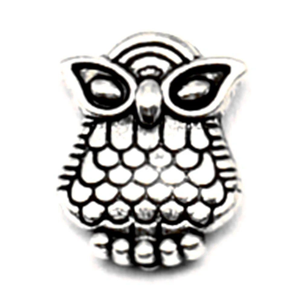 

20 pieces 8x10mm Owl small hole beads Jewelry making best gift