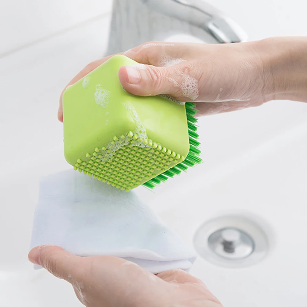 

1PC Magic Eraser Bath Brush Tiles Brush Wash Pot Clean Brush Sponge Bathroom Accessories Kitchen Cleaning Brush