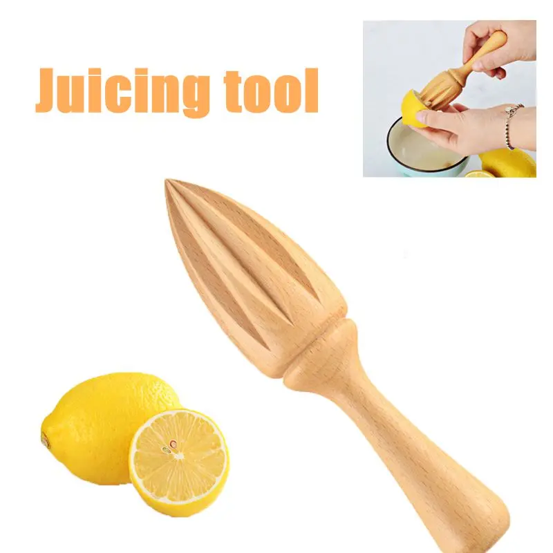 

Wooden Lemon Squeezer Ten-corner Shape Hand Press Manual Juicer Fruit Orange Citrus Juice Extractor Reamers Kitchen Supplies