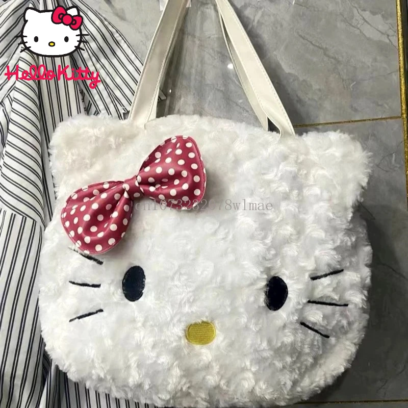 Kawaii Hello Kitty мягкая плюшевая сумка с героями мультфильмов для девочек пушистая на