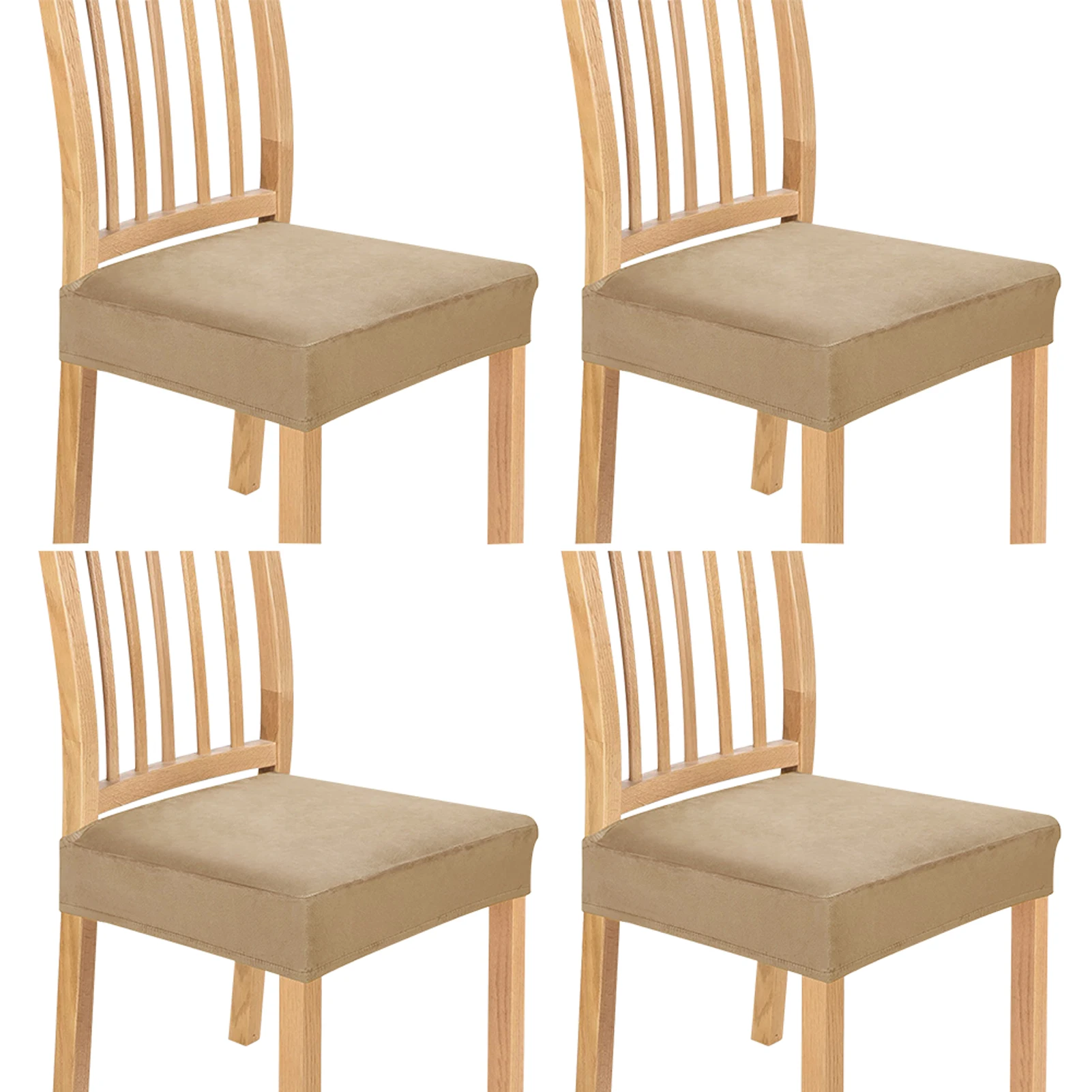 

4 шт., однотонные водонепроницаемые однотонные Чехлы для столовой, свадьбы