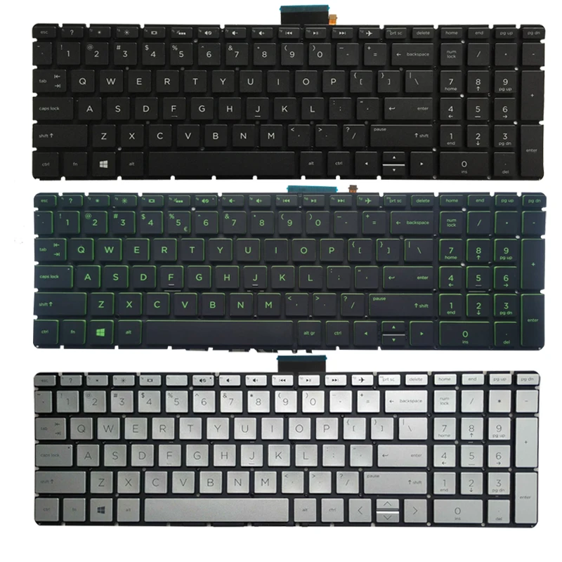 Клавиатура ноутбука США для HP 15-BP 15M-BP 15-CB 15T-CB 15-CC 15T-CC 15-CD 15-CU 15-CK TPN-W217 TPN-Q190 TPN-Q193 TPN-Q201