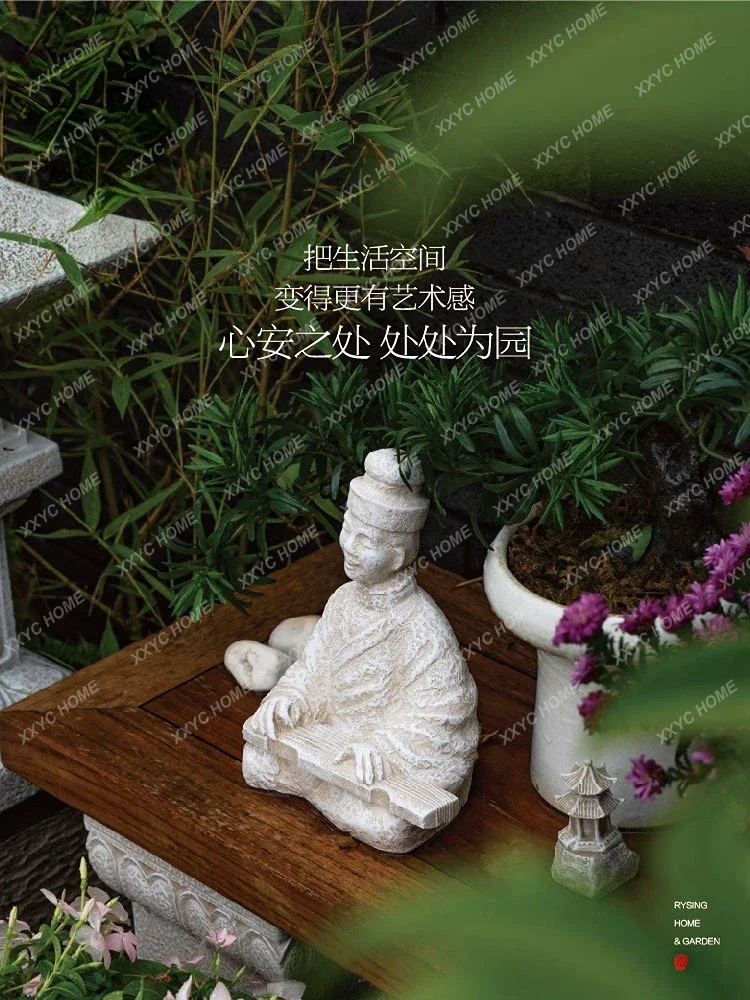 Украшение в китайском стиле для двора беседки ландшафта сада дзен Ретро Декор