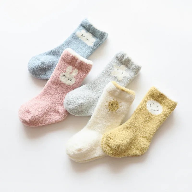 

Winter Thick Newborn Baby Socks Toddler Baby Girls Boys Socks Anti Slip Soft Baby Socks for Girl Boy Age for 0M-36M