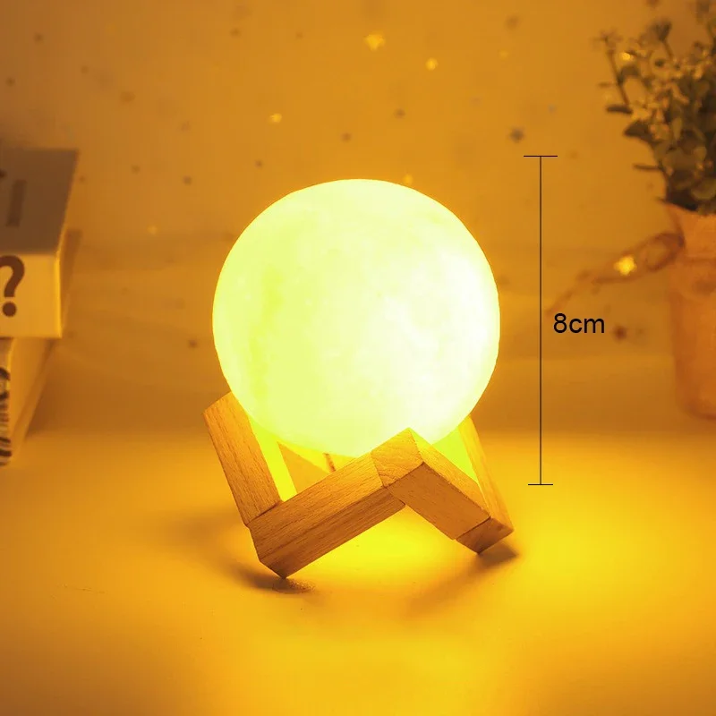 

Ночник-луна LED, настольный, ABS