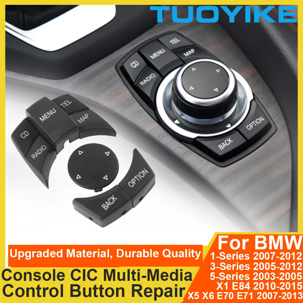 

Car Central Console CIC Multimedia Control Button For BMW 1 2 3 4 5 X1 X3 X4 X5 X6 E87 E90 E60 E84 E70 E71 F20 F22 F30 F10 F01