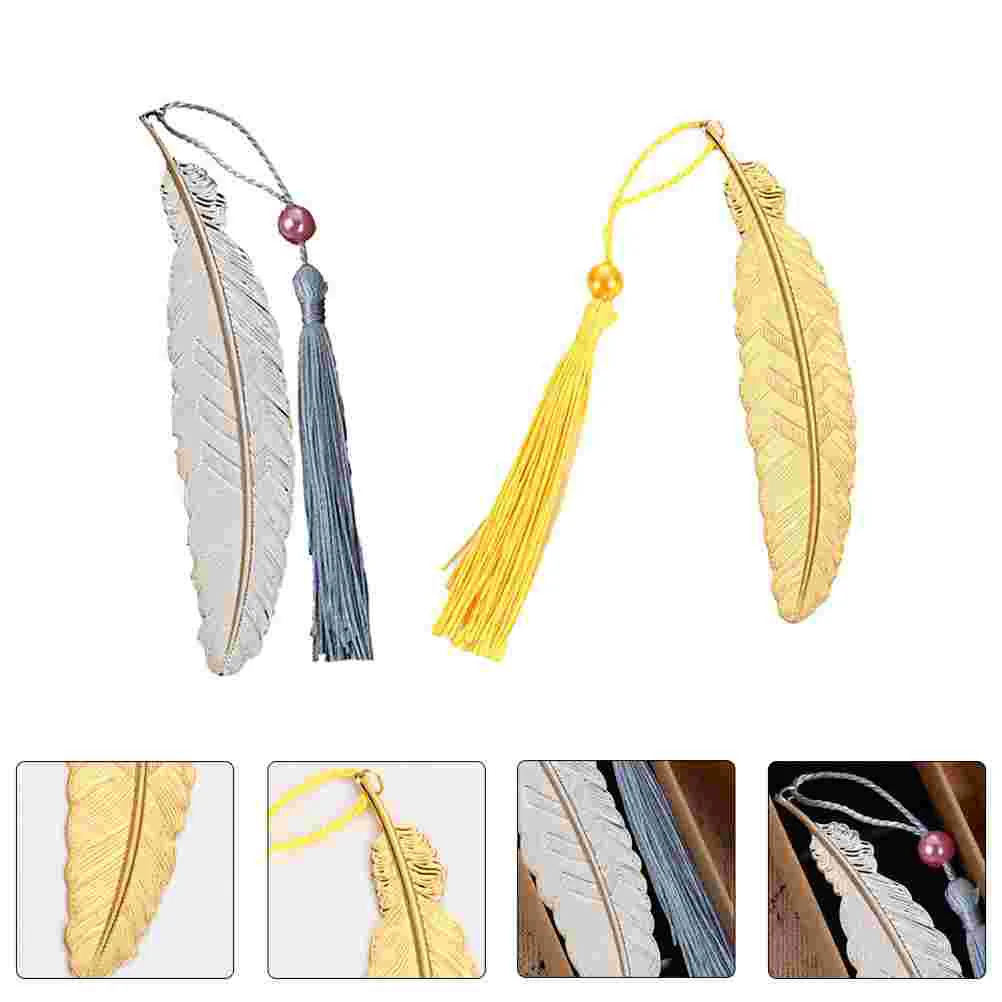 

Bookmarks Bookmark Page Tassel Metal Celebration Supplies Reading Delicate Leaf Folders Flower Vintage Novelty Portable