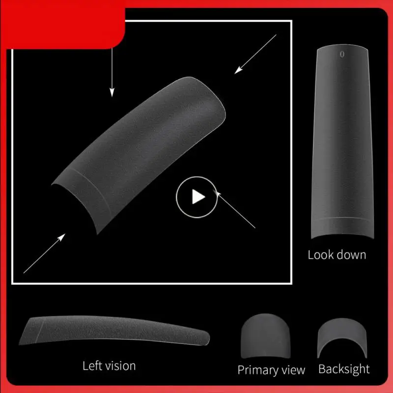 

Nails Extension Acrylic False Nail Frosted Ultra-thin Non-marking Full Cover Sculpted French Nail Tips Patch Nails Tool