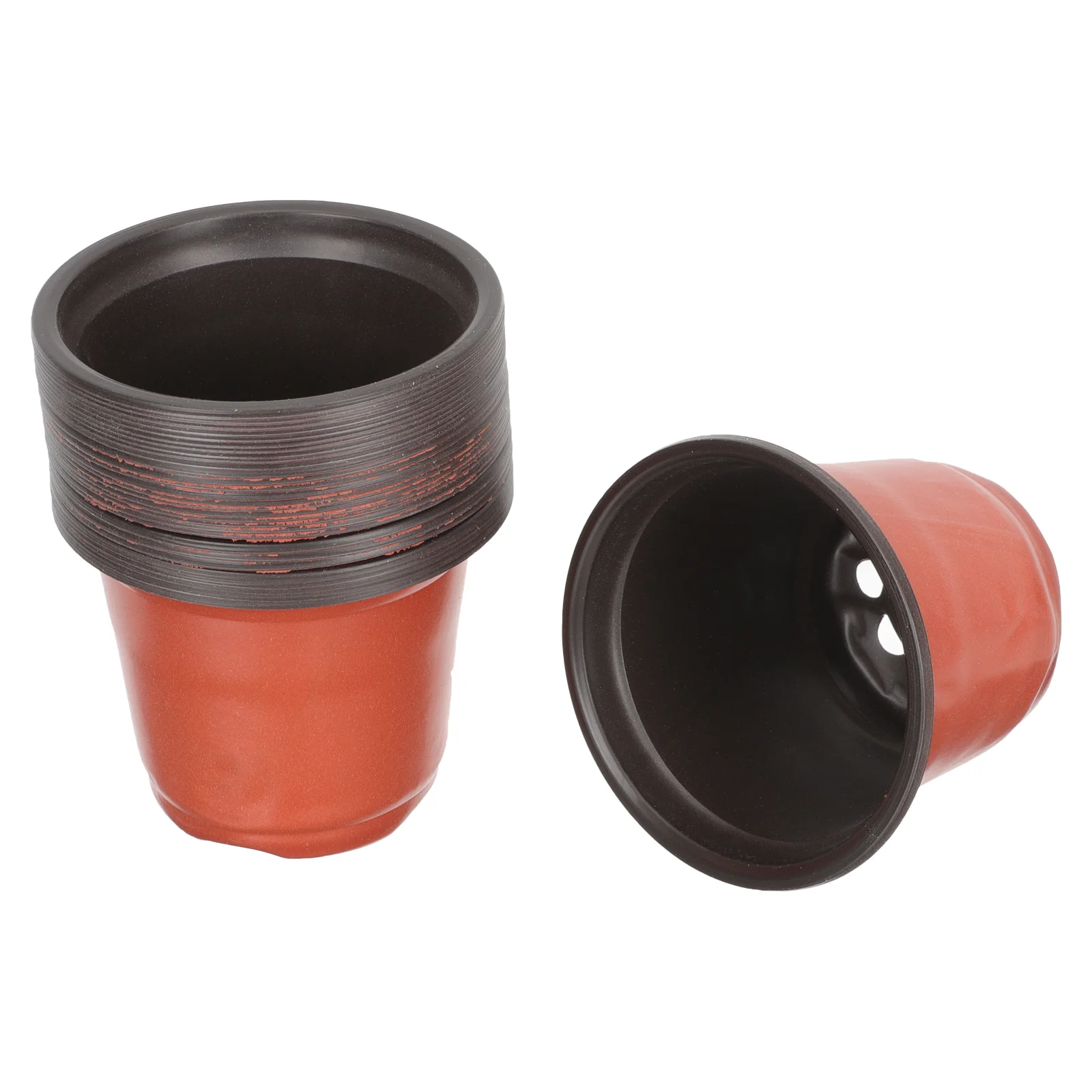 

100 шт., пластиковые цветочные горшки