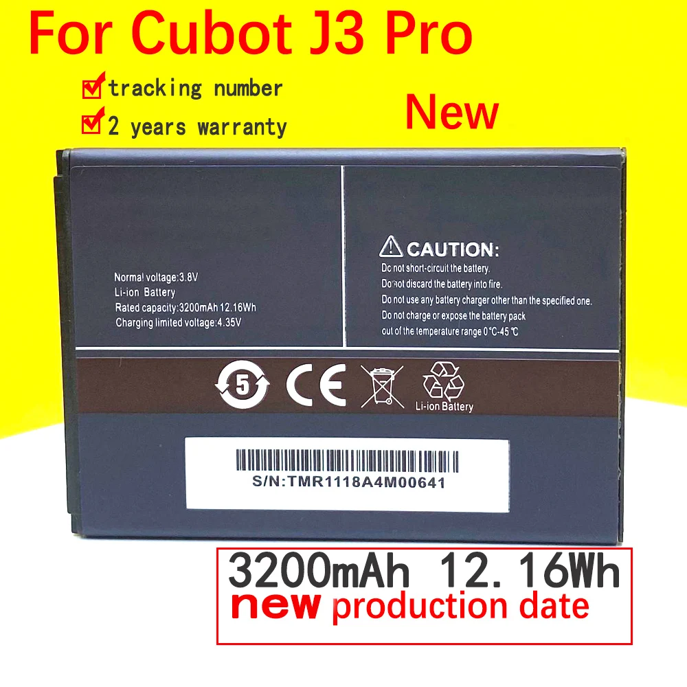 

NEW 3200mAh Battery For Cubot J3 Pro Phone Replacement Batterias High Quality In Stock With Tracking Number