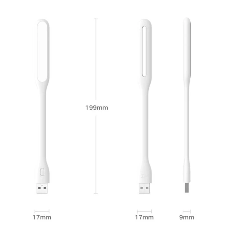 With Switch Original ZMI USB Light LED / Fan for Power bank/comupter 5V 1.2W Portable Energy-saving Lamp |