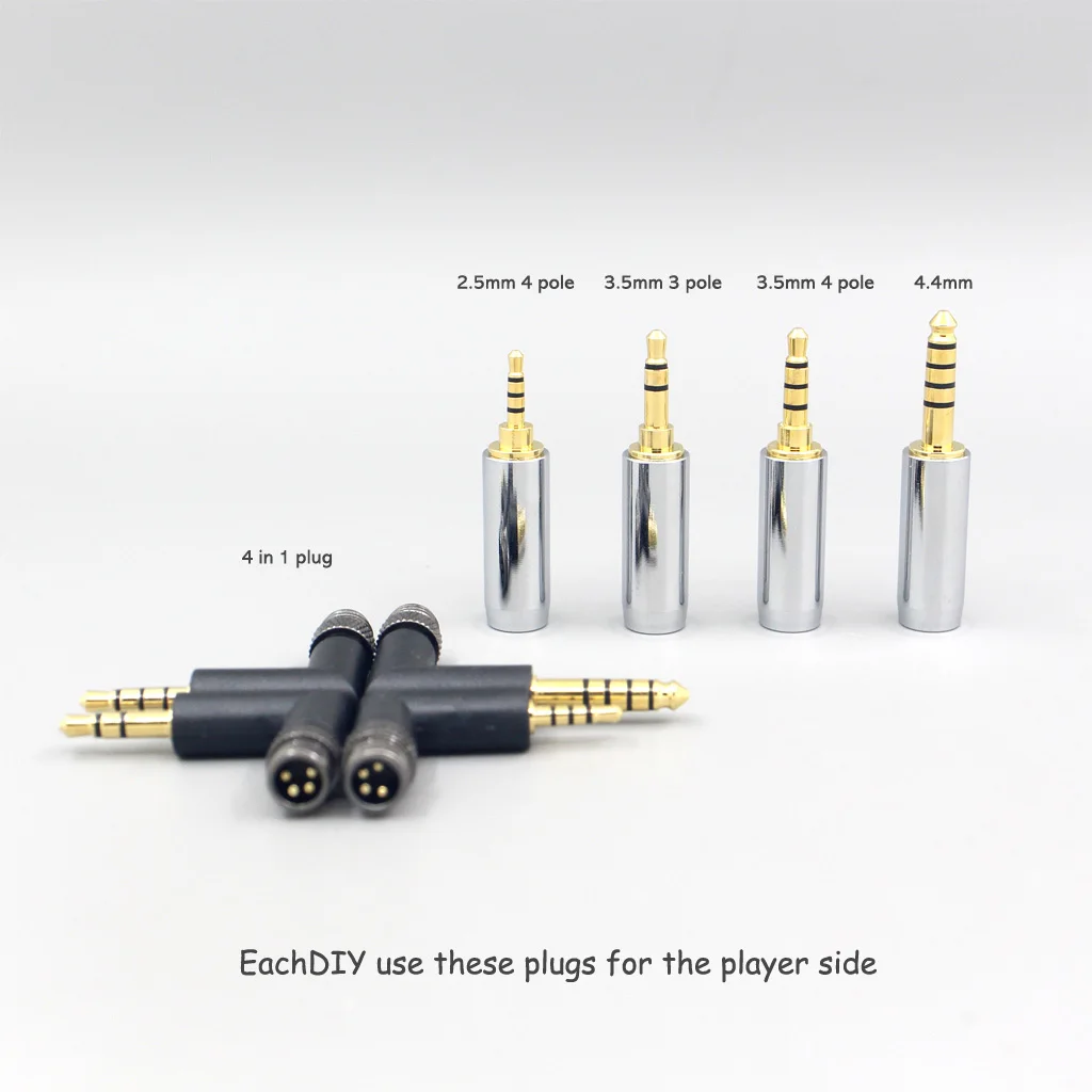 Графеновый посеребренный кабель для наушников Type2 Denon AH-mm400 AH-mm300 mm200 Beats solo2 solo3 SHP9500