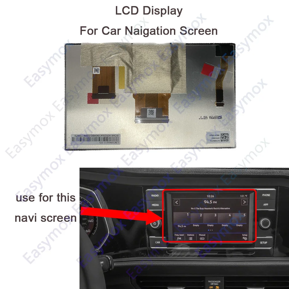 ЖК-дисплей 6 5 дюйма для Skoda Fabia MK3 Радио аудио GPS 2019-2021 экран навигации 17A035868 3G0035869A