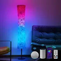 Nordic Fabric Floor Lamp Art Decor Corner Lamp For Bedroom Living Room Decoration Atmosphere RGB Smart Stand LED Night Light