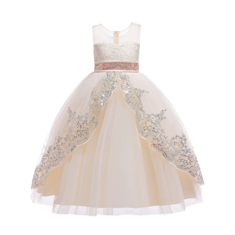 

Girls Sequined Princess Dress Kids Dresses For Girls Party Evening Dress Flower Girls Wedding Clothing Pageant Formal Ball Gown