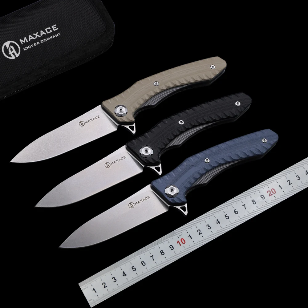

Maxace MidnightCat Zealot 2.0 K110 Blade G10 handle Folding knife Edc Outdoor Self-Defense Camping Hunting Tactical Gift Knives