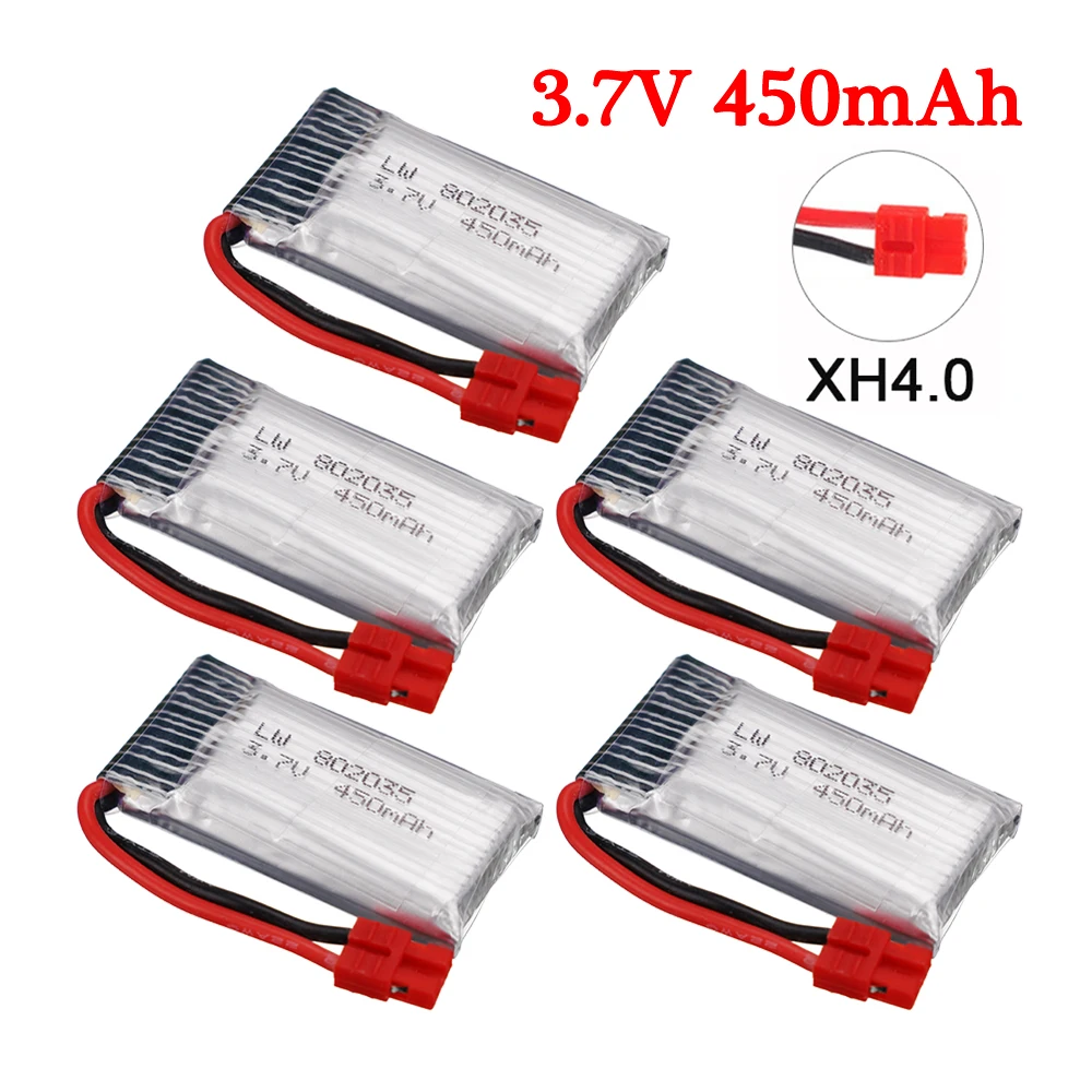 Аккумулятор Lipo 3 7 в 450 мАч 802035 для SYMA X15 X5A-1 X15C X15W детали радиоуправляемого