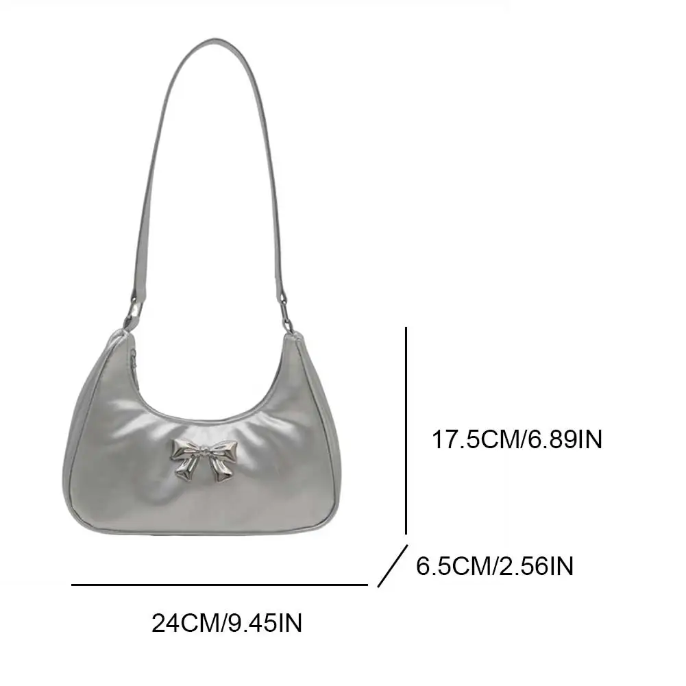 Женская сумка из искусственной кожи с бантом под мышками модная сумка-тоут