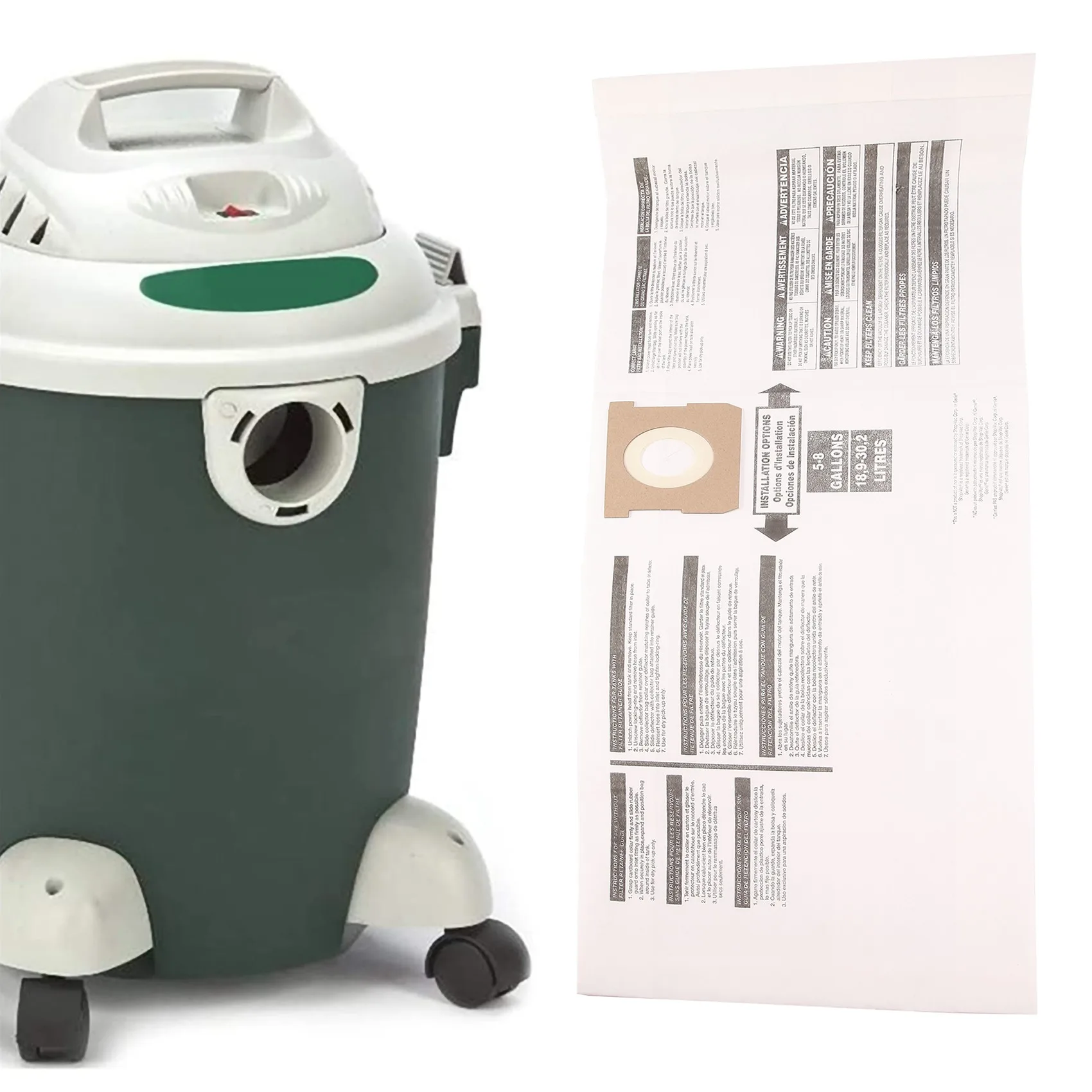 Универсальный мешок для сухой пыли от 5 до 8 галлонов сменный аксессуар пылесоса