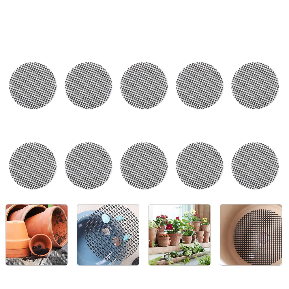 20 шт. нижняя сетчатая подушка для цветочного горшка экраны дренажных отверстий