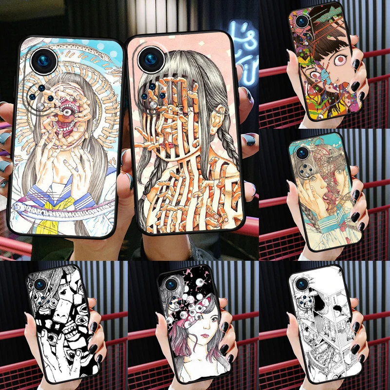 

Shintaro Kago Horror Case For Huawei Honor 50 P50 P30 Pro P40 P20 Lite Nova 5T P Smart Z 2019 2021 Cover Coque