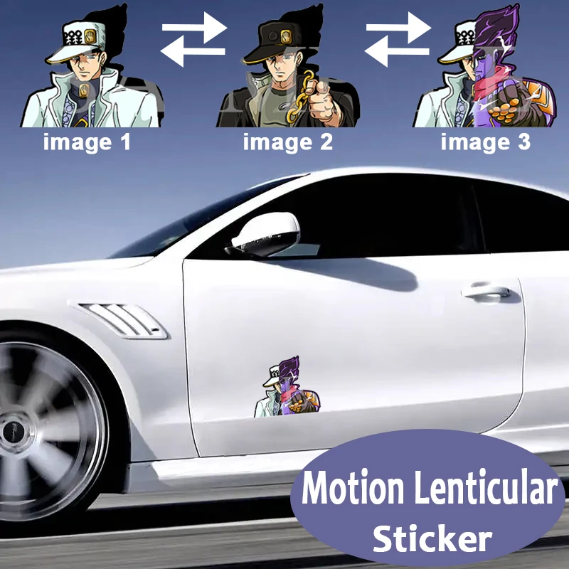 

Kujo Jotaro Sticker JoJo's Bizarre Adventure Motion Sticker Anime Waterproof Decals for Cars,Laptop, Refrigerator, Etc