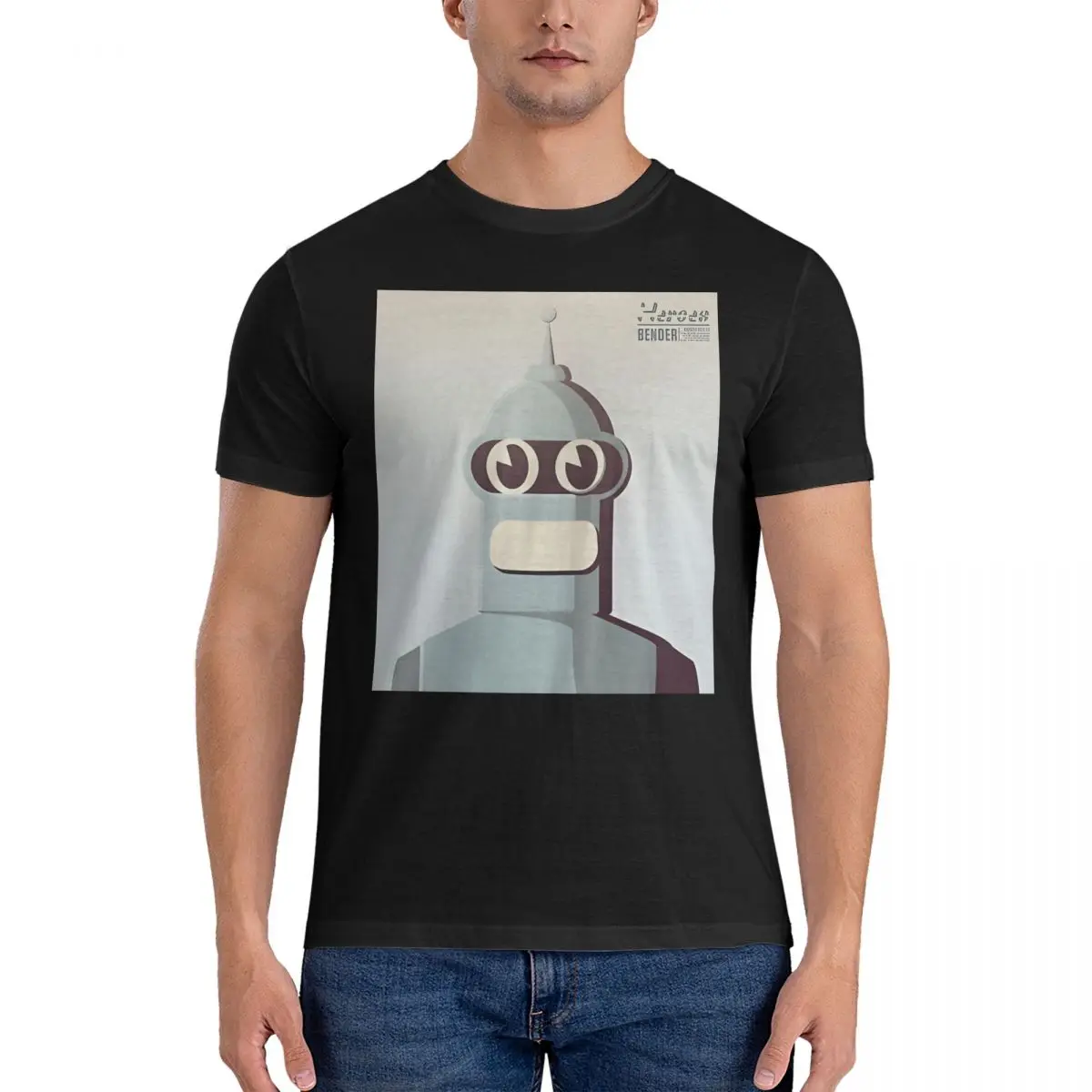 Винтажная крутая Мужская футболка с круглым вырезом 100% хлопок F-футуристиama