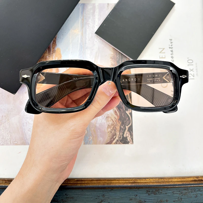 Индивидуальные люксовые брендовые квадратные ацетатные солнцезащитные очки