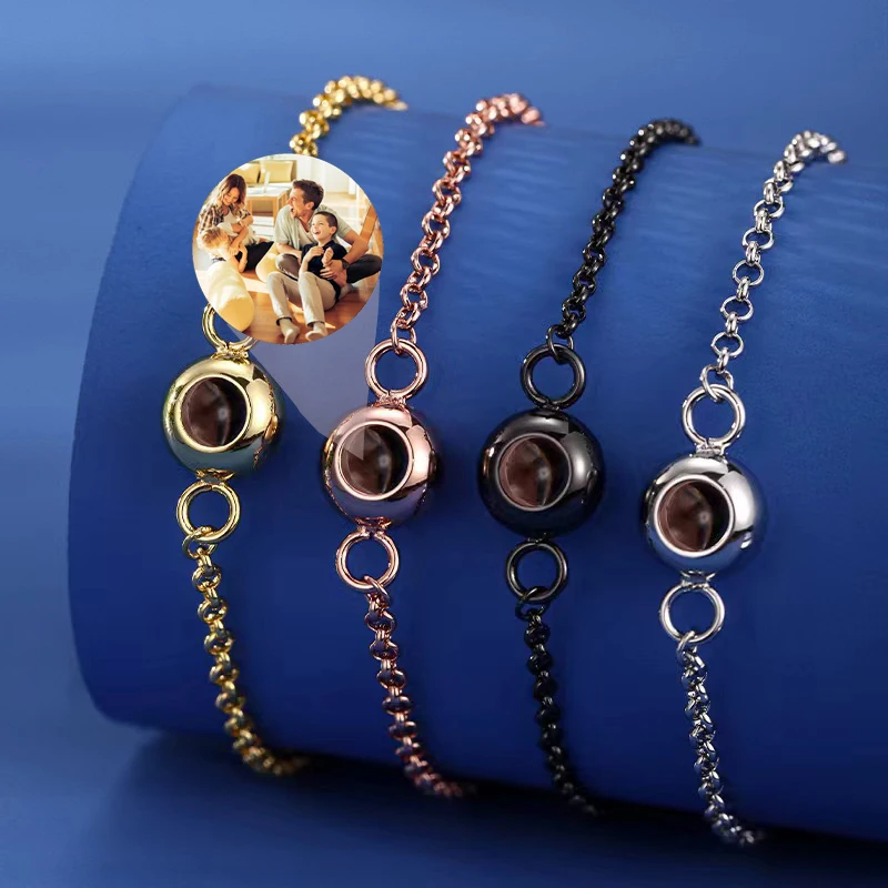 Браслет из нержавеющей стали с индивидуальной фотопроекцией