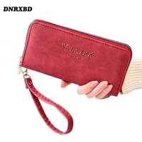 dnrxbd women wallet new wallets for woman long coin purse clutch bag card holder zipper wrist female purse portfel damski
