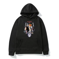 anime bleach kurosaki ichigo hoodie men and women street retro devil comic print sweatshirt spring 2022 new oversized pullover