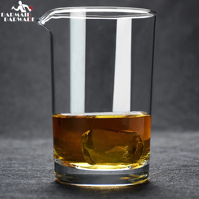 

600ml Glass Studded Cocktail Mixing Glass Barware