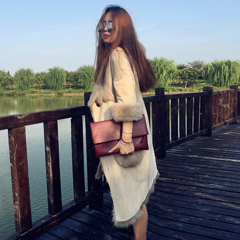 Козья кожа пальто женские туфли-лодочки из натуральной козлиного меха куртка в