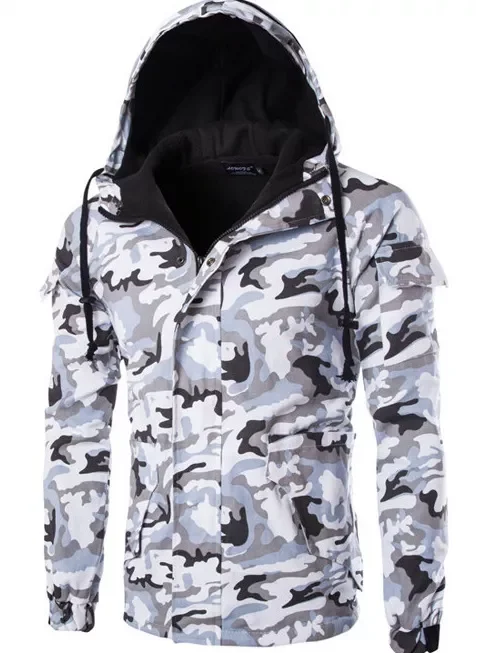 Hunt Clothes Camouflage  Military Jacket Men's Winter Parkas Outdoor Shell Tactical Jacket Men Windbreaker Fleece Coat