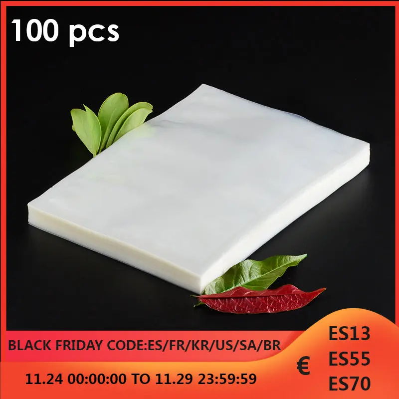 

100 шт./лот вакуумные пакеты для вакуумной запайки бытовые вакуумные пакеты для упаковки пищевых продуктов пластиковый пакет для хранения дл...