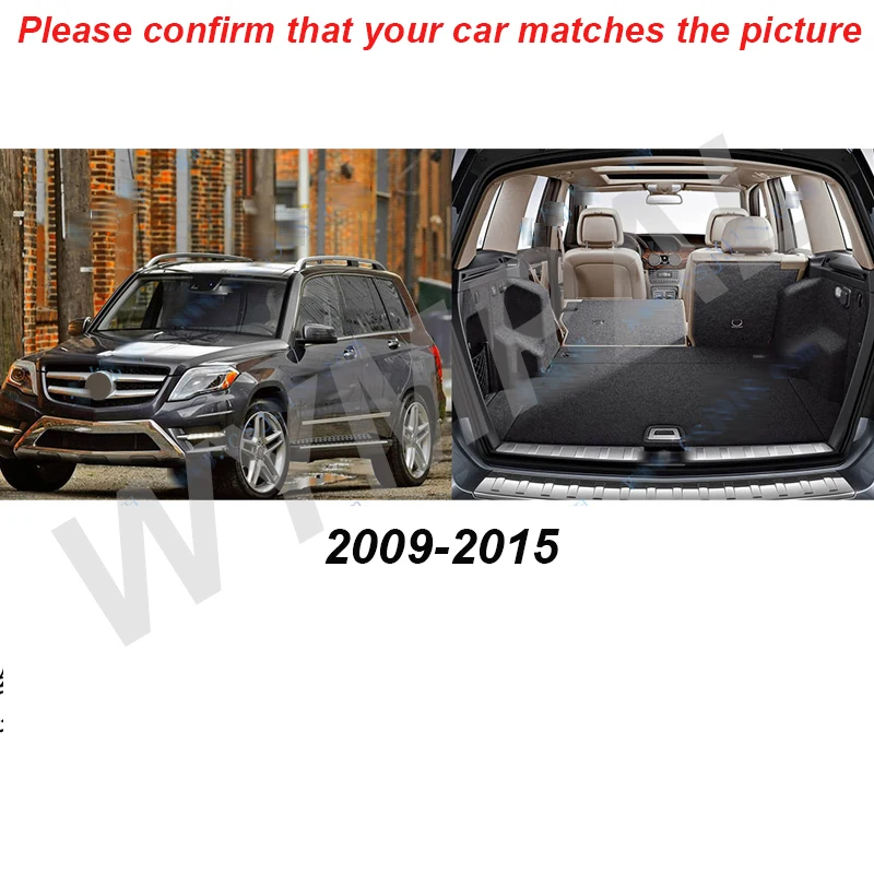 Для Mercedes Benz GLK class X204 2008 2009 2010 2011 2012 2013 2014 2015 автомобильные коврики для багажника