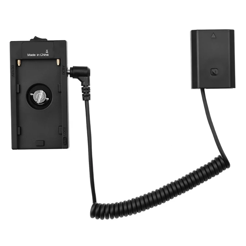 

NP-F970 Battery Plate Holder Adapter FZ100 Dummy Battery Coupler for Sony A7 III/A7R III/A7R IV/A9/A9 II Cameras