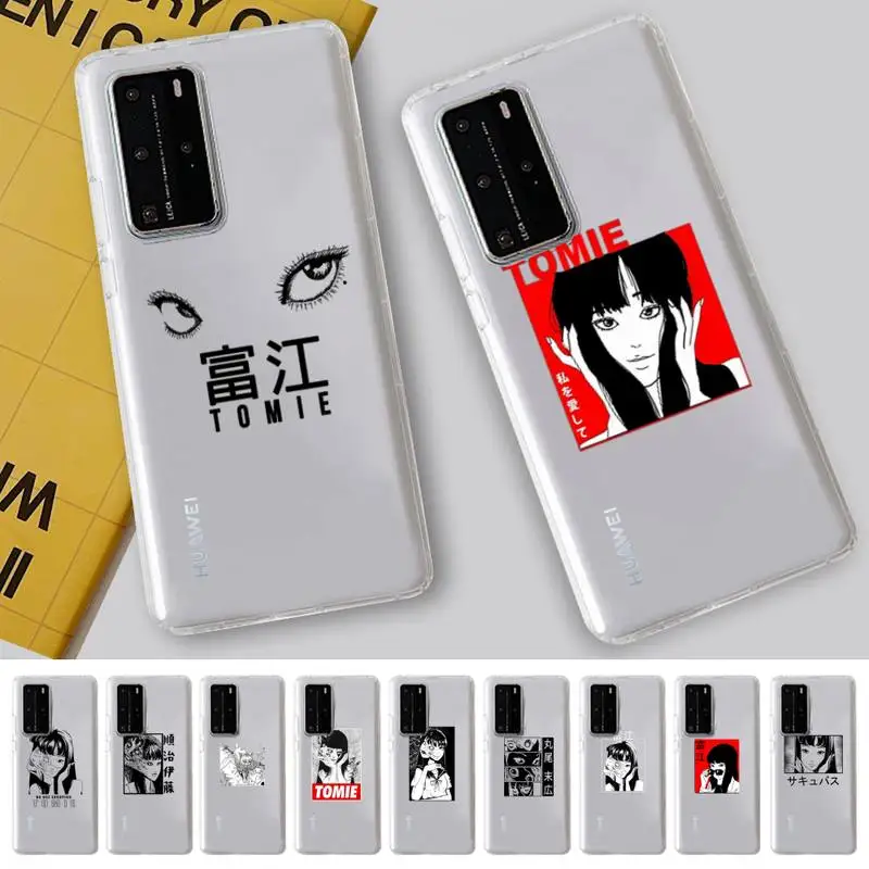 

Yinuoda Junji Ito Terror Horror Anime Phone Case For Huawei P 20 30 40 pro lite Psmart2019 Honor 8 10 20 Y5 6 2019 Nova3E