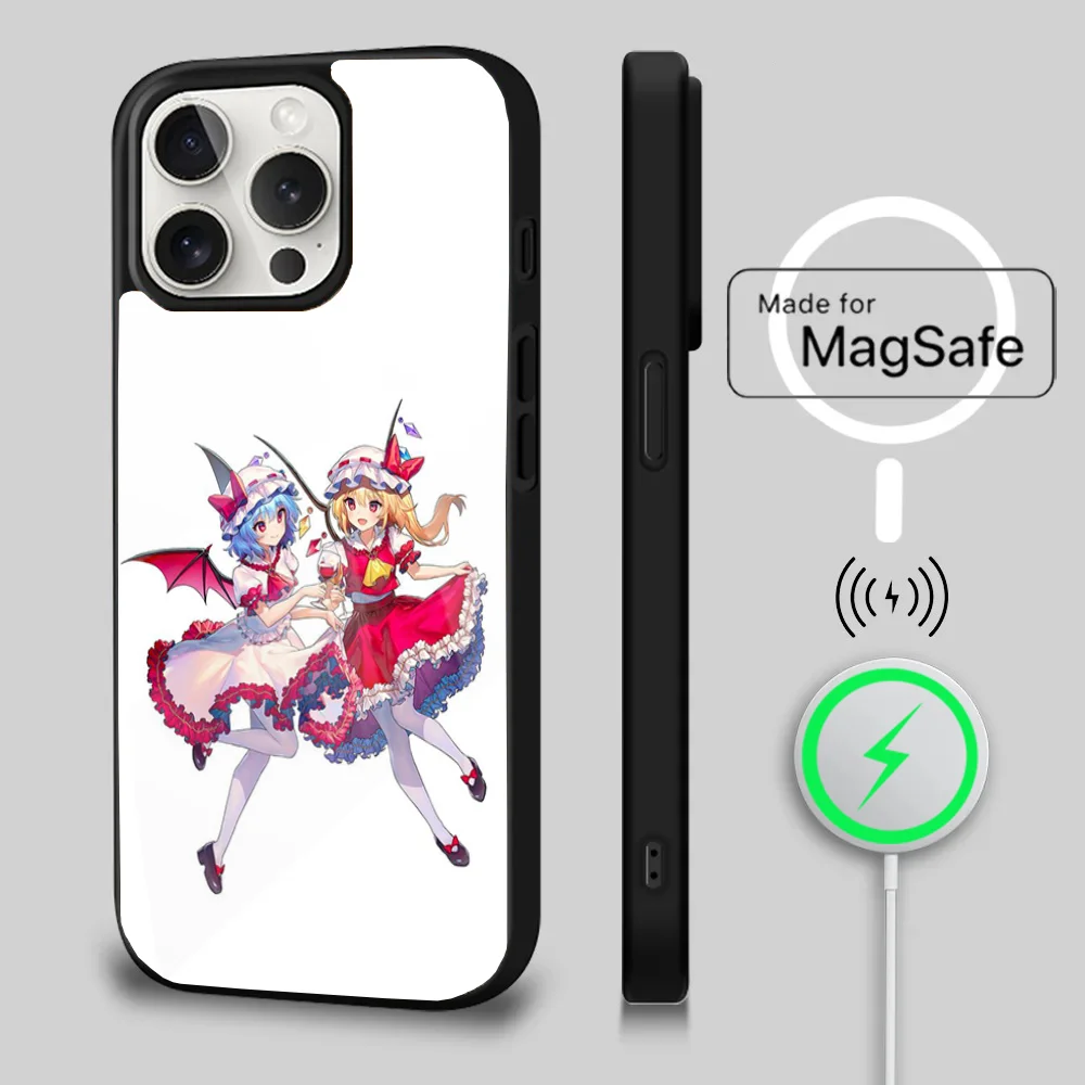 Чехол для телефона Flandre Scarlet T-TouHou P-Project iPhone 16 15 14 13 12 11 Plus Pro Max Mini Magsafe с магнитной