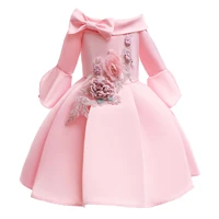 new childrens skirts childrens dresses off the shoulder mid sleeve skirts girls skirts embroidered princess skirts