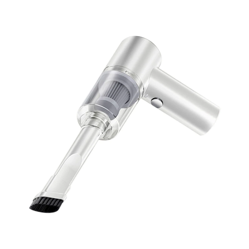 

Автомобильный пылесос 120 Вт ручной беспроводной пылесос для автомобиля дома двойного использования портативный автомобильный мини-пылесос (белый)