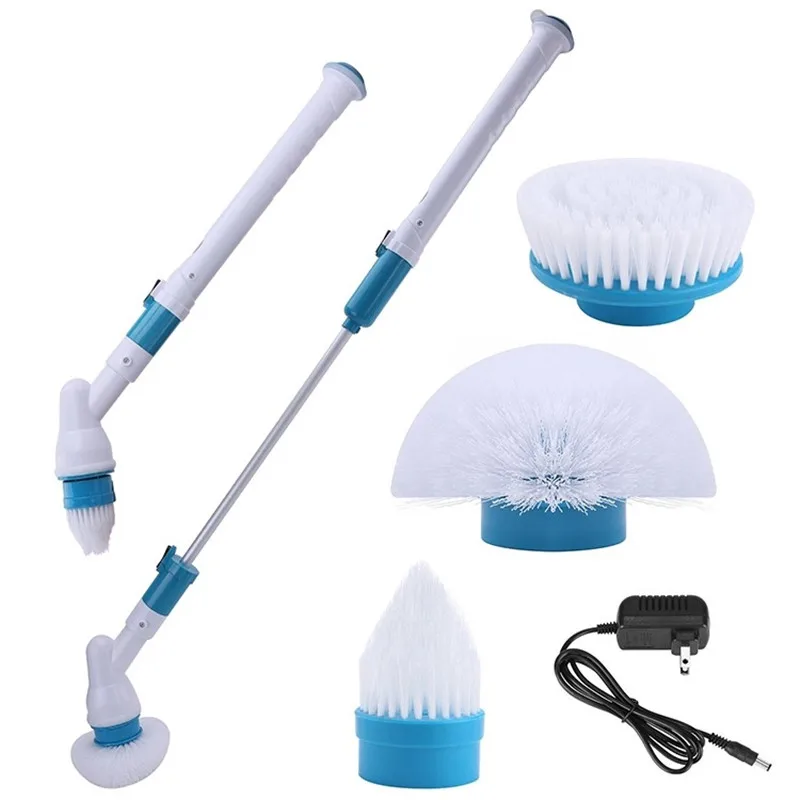 

Turbo Scrub Electric Cleaning Brush Adjustable Waterproof Cleaner Wireless Charging Clean Bathroom Kitchen Cleaning Tools