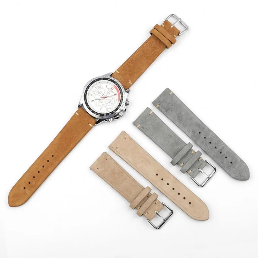 

Tear-resistant Convenient 18/20/22/24mm Wrist Strap Replacement Universal Stylish Vintage Strap Matte for Daily Wear