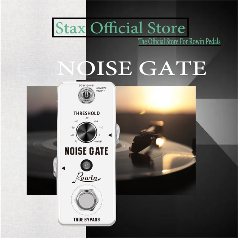 

Rowin LEF-319 Guitar Noise Gate Pedal Noise Killer Pedal Noise Suppression Effect For Electric Guitar Hard Soft 2 Modes