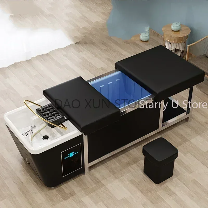 Кровать для мытья волос с резервуаром воды роскошная фумигация портативная