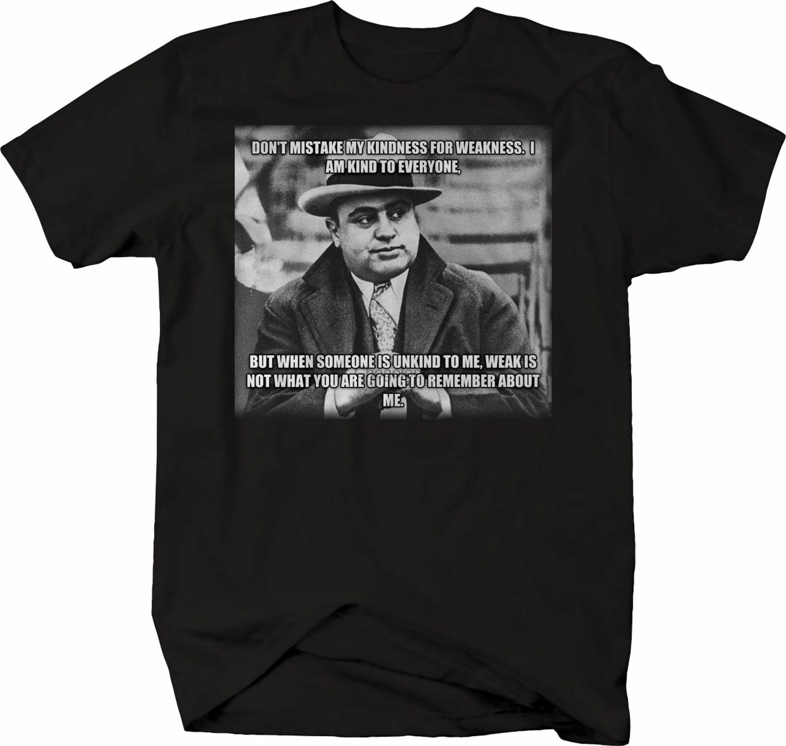 Футболка Al-Capone-Don-wbr t-Kindness-forwbr -Weakness-Amerwbr ican-gangg-wbr Mob-Футболка-fowbr r-Men |