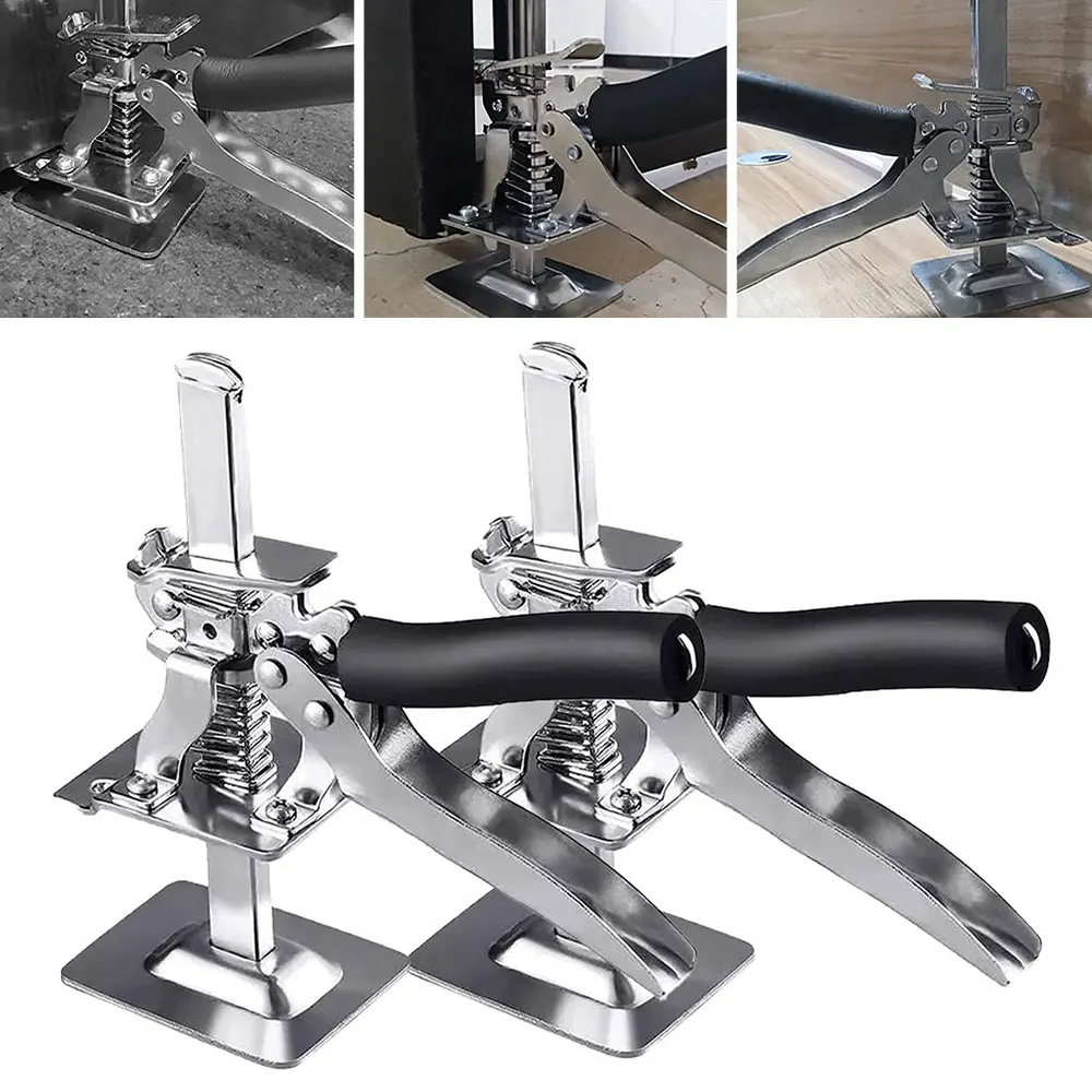 

New 2Pcs Wall Tile Level Regulator Wall Levelling System Ceramic Tile Locator Handheld Jack Tool Tile Leveller Height Regulator