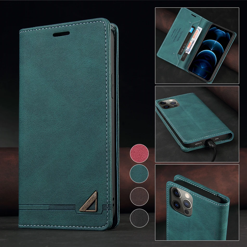 

Anti-theft Wallet Case For Google Pixel 6 Pro Google Pixel 4A 5 5A 5G Phone Brush Leather Cover For iPhone 13 mini 12 Pro Max